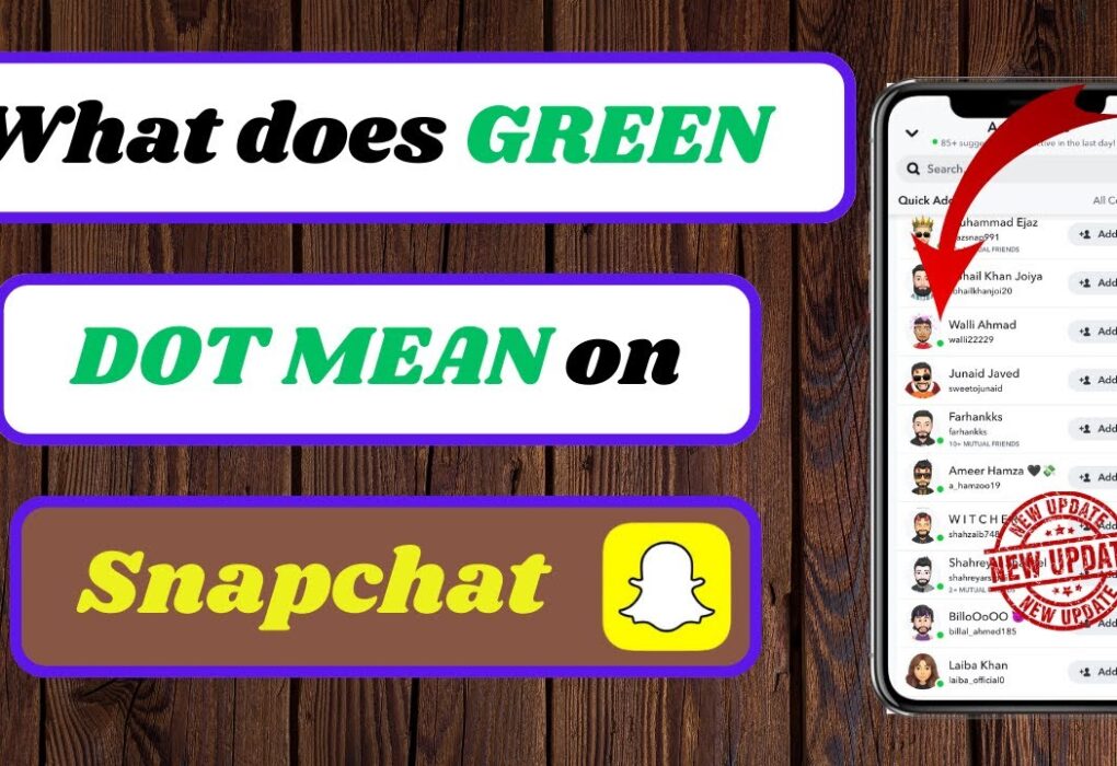 Green Dot on Snapchat Mean