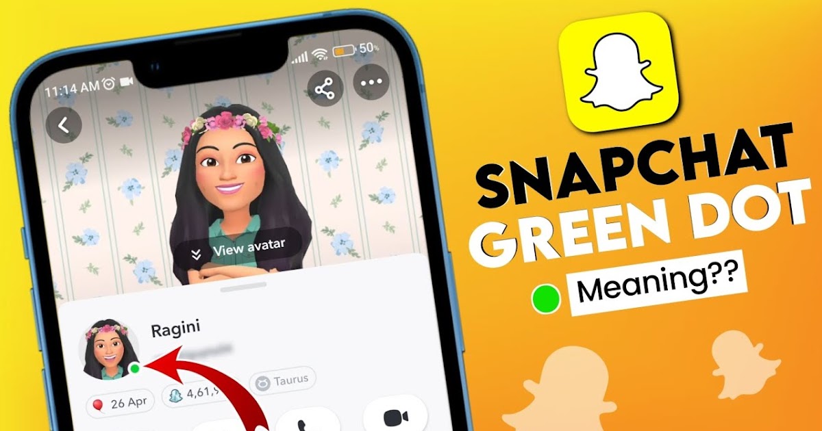 green dot on snapchat mean